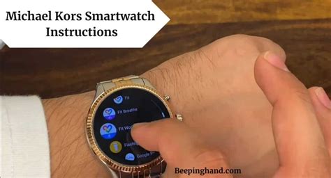 how to access settings on a michael kors smartwatch|Michael Kors access smartwatch manual.